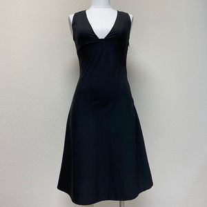 Sisley Low Cut Black Dress